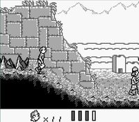 une photo d'Ã©cran de Tintin - Le Temple du Soleil sur Nintendo Game Boy